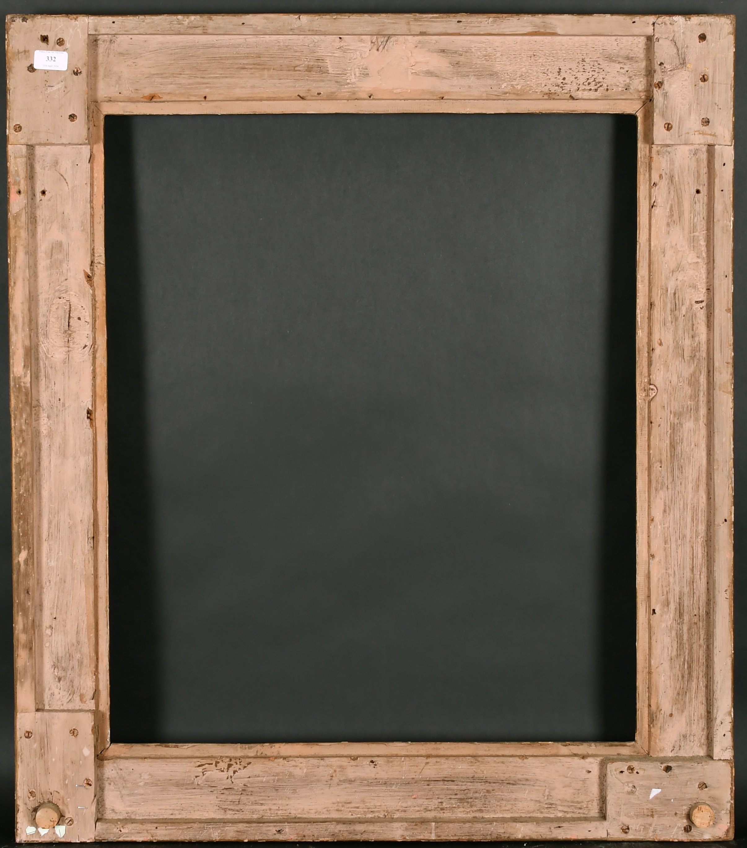 Early 19th Century English School. A Painted Carved Wood Frame, rebate 30" x 25" (76.2 x 63.5cm) - Image 3 of 3