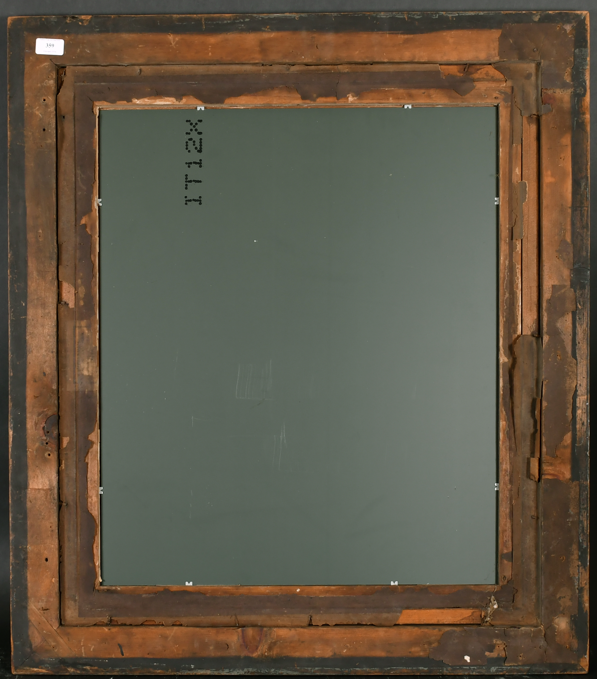 19th Century English School. A Darkwood Frame, with a gilt slip and inset mirror glass, rebate 26" x - Image 3 of 3