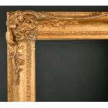 19th Century English School. A Gilt Composition Frame with swept centres and corners, 30" x 25" (