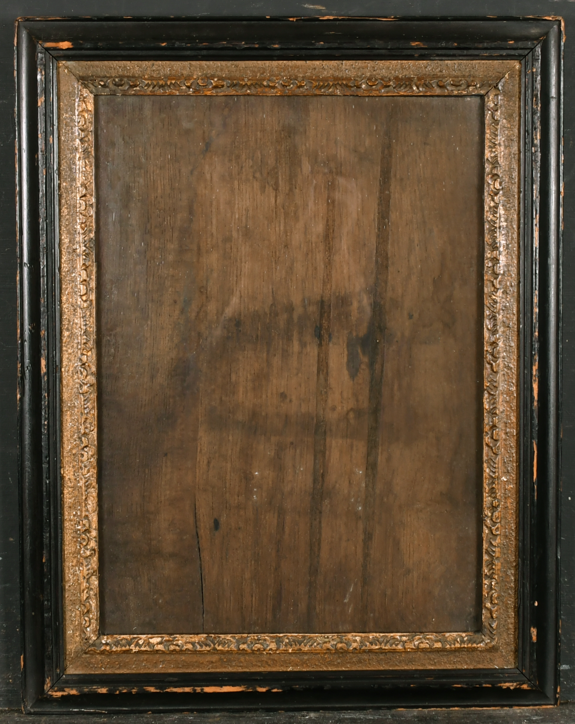 Early 19th Century English School. A Pear Wood Frame, with a gilt slip and inset glass, rebate 14.5" - Bild 2 aus 3