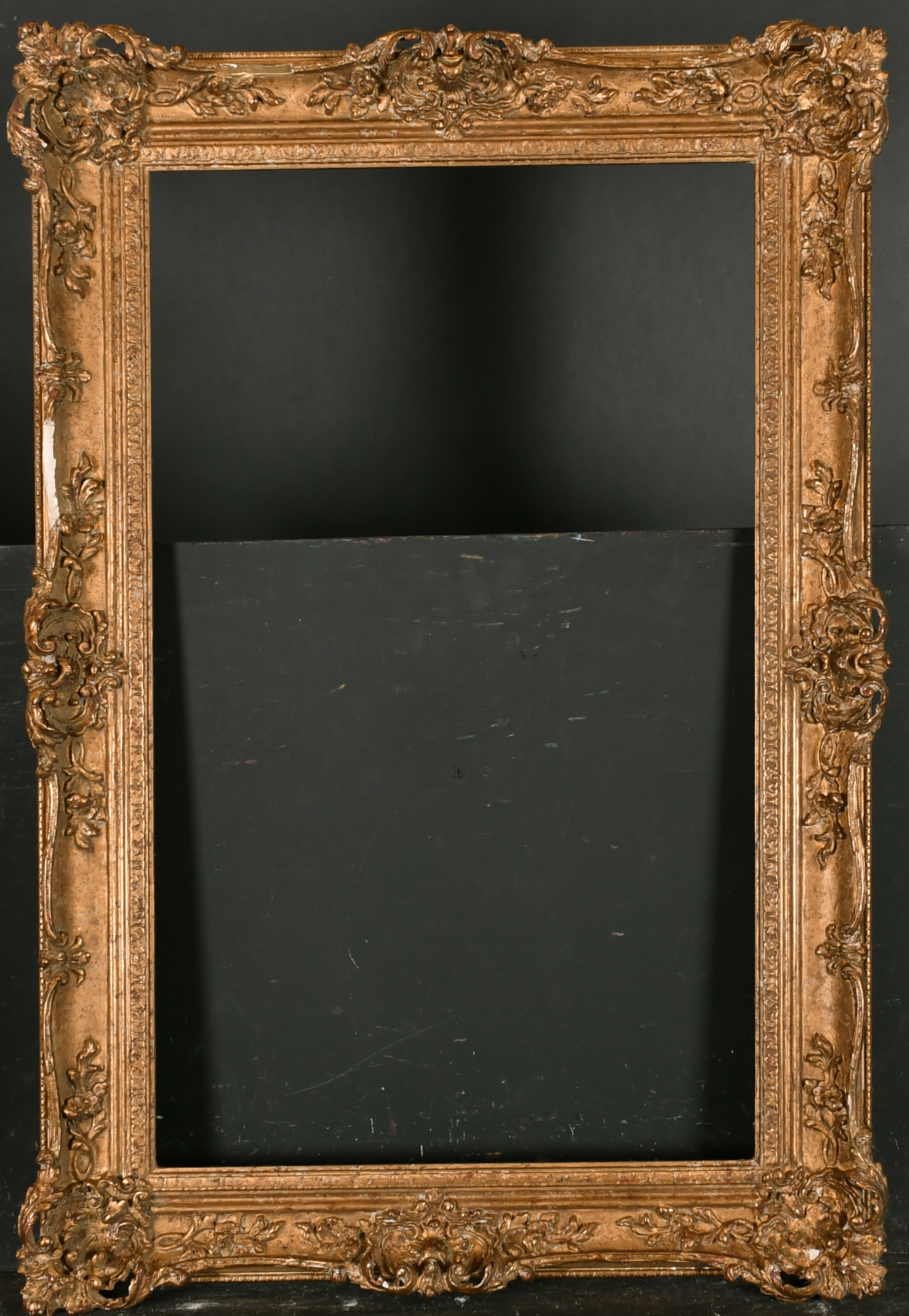 20th Century English School. A Gilt Composition Frame, with swept and pierced centres and corners, - Image 2 of 3