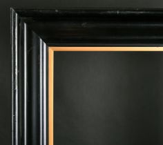 20th Century English School. A Black Composite Frame, with a gilt slip, rebate 30" x 20" (76.2 x