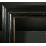 20th Century English School. A Black Painted Frame, with a gilt inner edge, rebate 20" x 14" (50.8 x