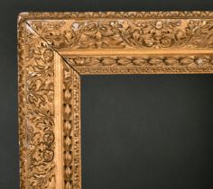 18th Century English School. A Carved Giltwood Frame, rebate 30" x 25" (76.2 x 63.5cm)