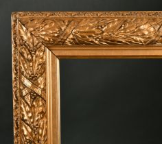 19th Century English School. A Gilt Composition Frame, rebate 48" x 14" (122 x 35.5cm)