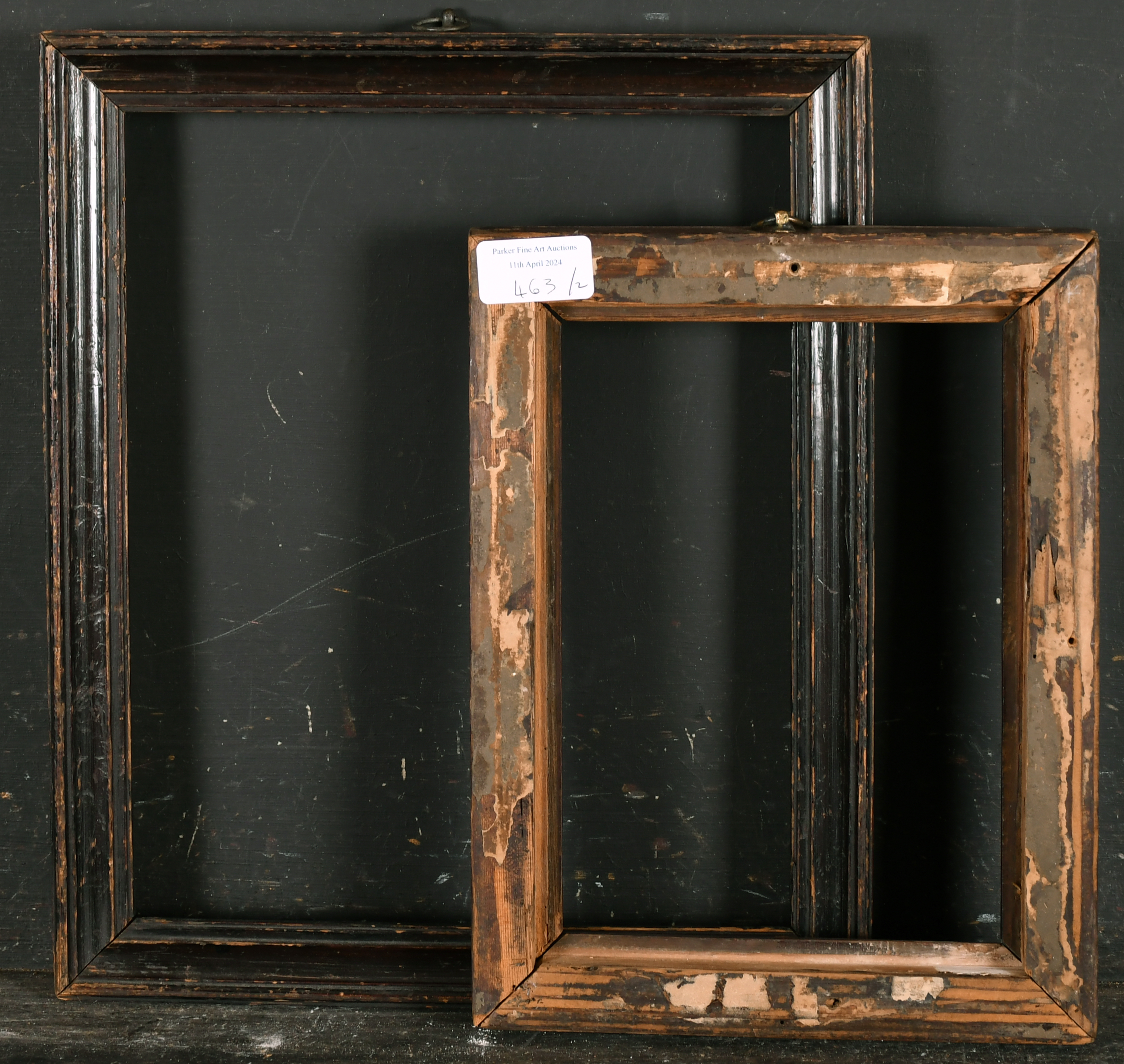 18th Century English School. A Darkwood Frame, rebate 11.75" x 9.5" (29.8 x 24.1cm) and another - Image 3 of 3