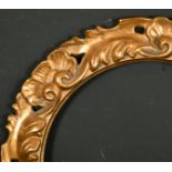 19th Century Italian School. A Carved Giltwood Frame, Circular, rebate 11.5" x 11.5" (29.2 x 29.2cm)