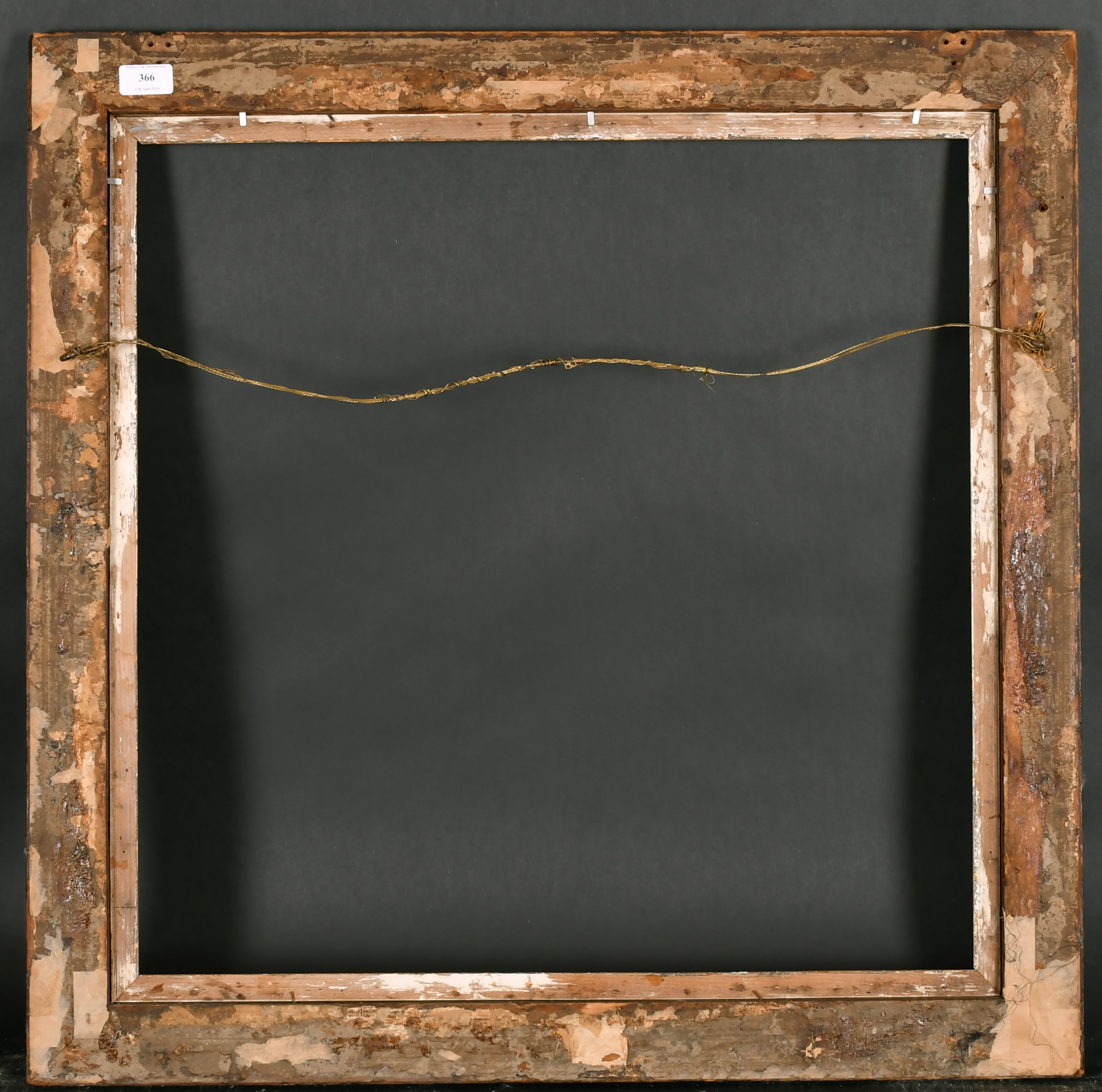 19th Century English School. A Darkwood Frame, with a gilt slip, rebate 24.5" x 24" (62.2 x 61cm) - Image 3 of 3