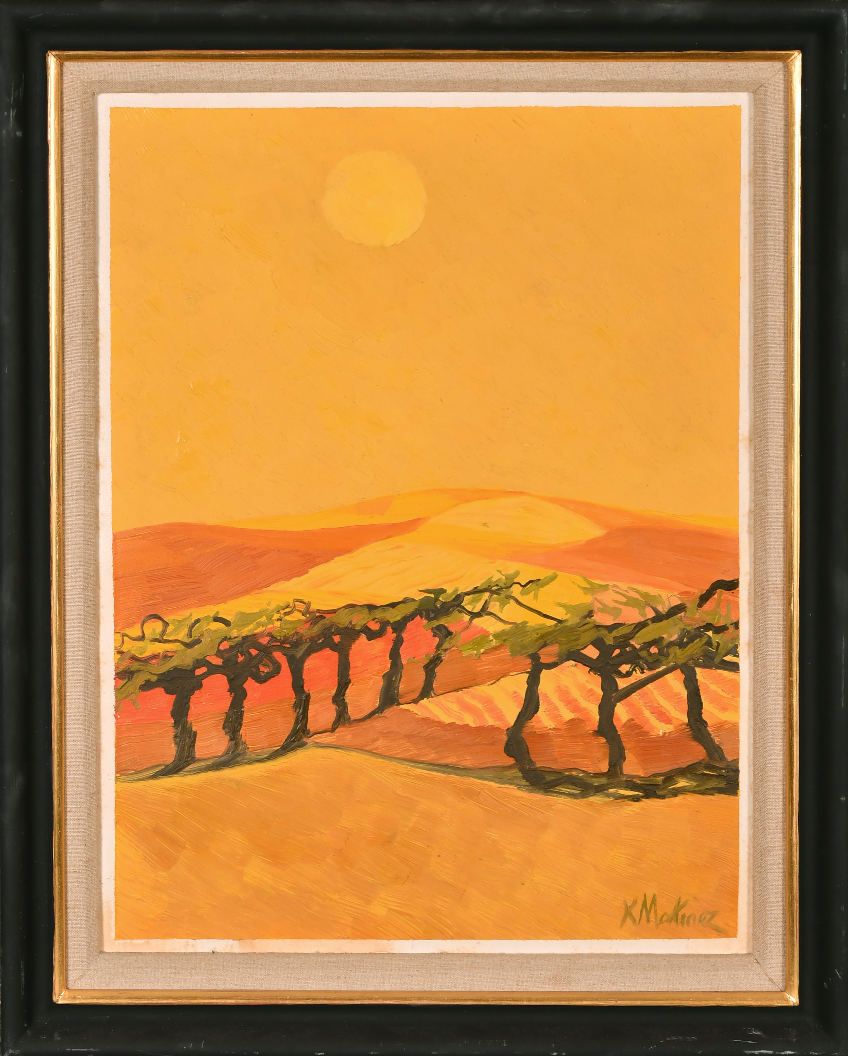 Raymond Martinez (1889-1969) Italian. "Monte Ontaneto", Oil on board, Signed, and inscribed on a - Image 2 of 5