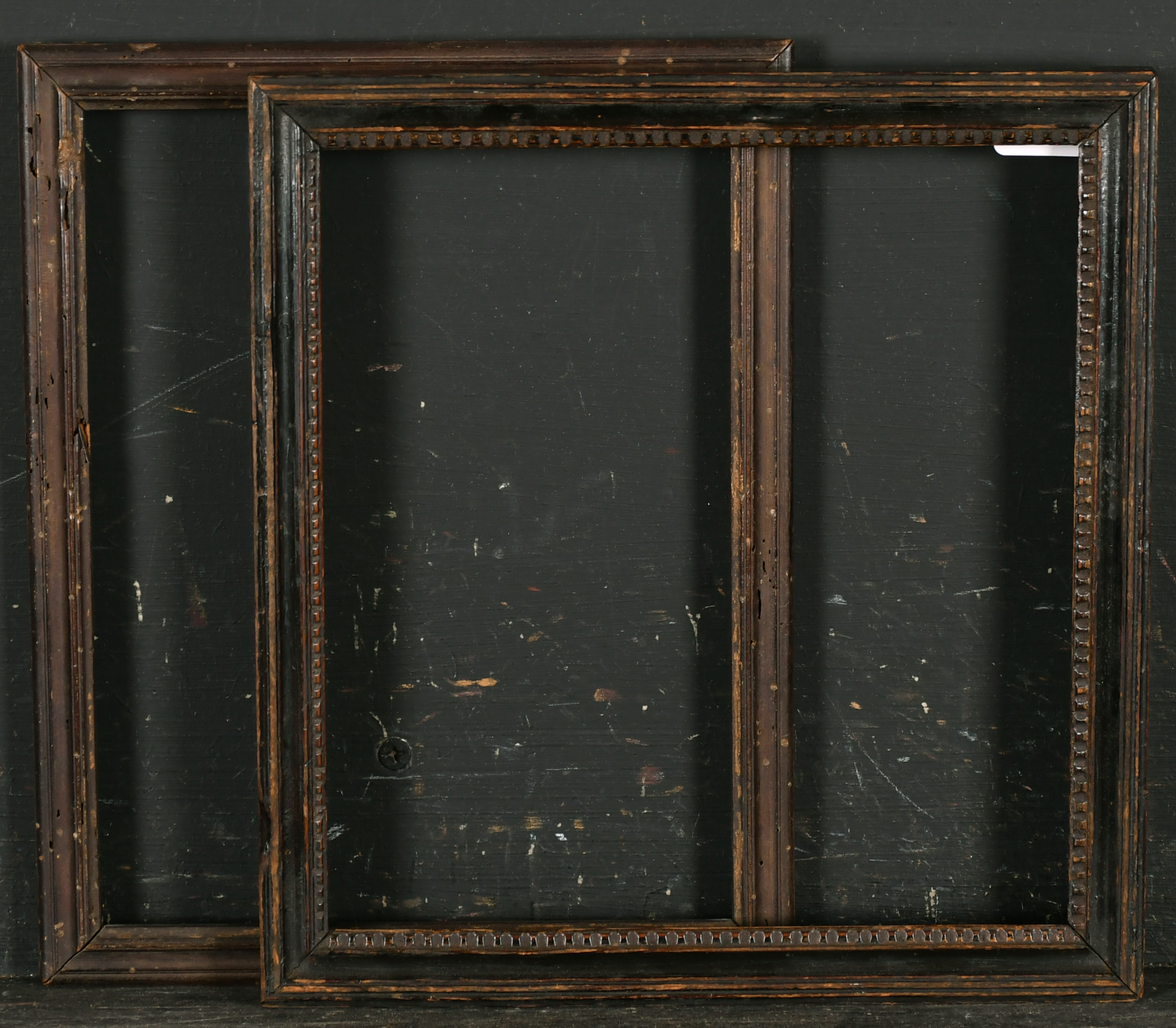 18th Century English School. Darkwood Frame, rebate 8" x 6.25" (20.3 x 15.9cm) and another - Image 2 of 3