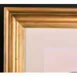 19th Century English School. A Gilt Composition Frame, with inset print and glass, rebate 32" x