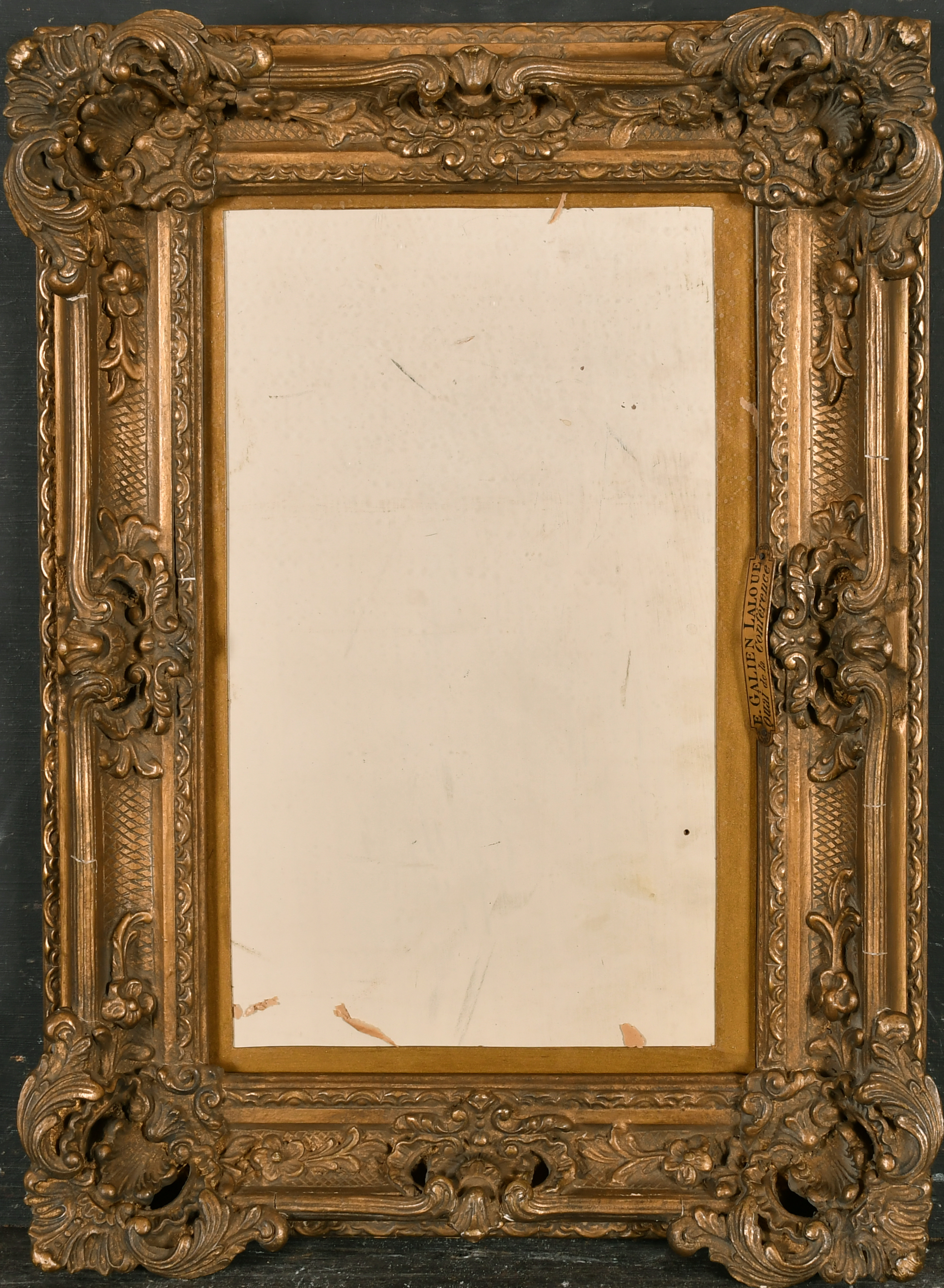 Early 20th Century French School. A Gilt Composition Frame, with swept and pierced centres and - Image 2 of 3