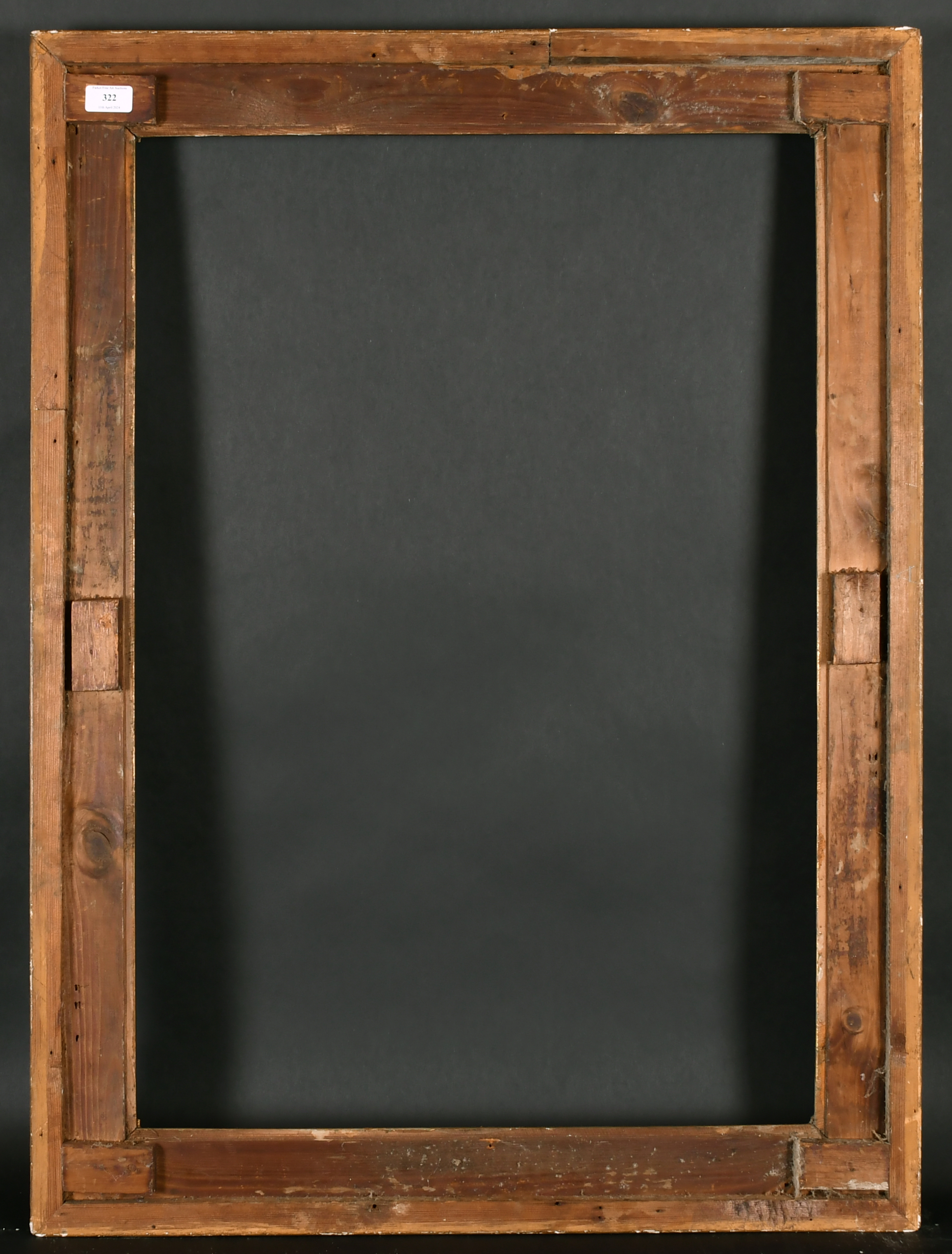 19th Century English School. A Gilt Composition Frame with swept centres and corners, rebate 32. - Image 3 of 3