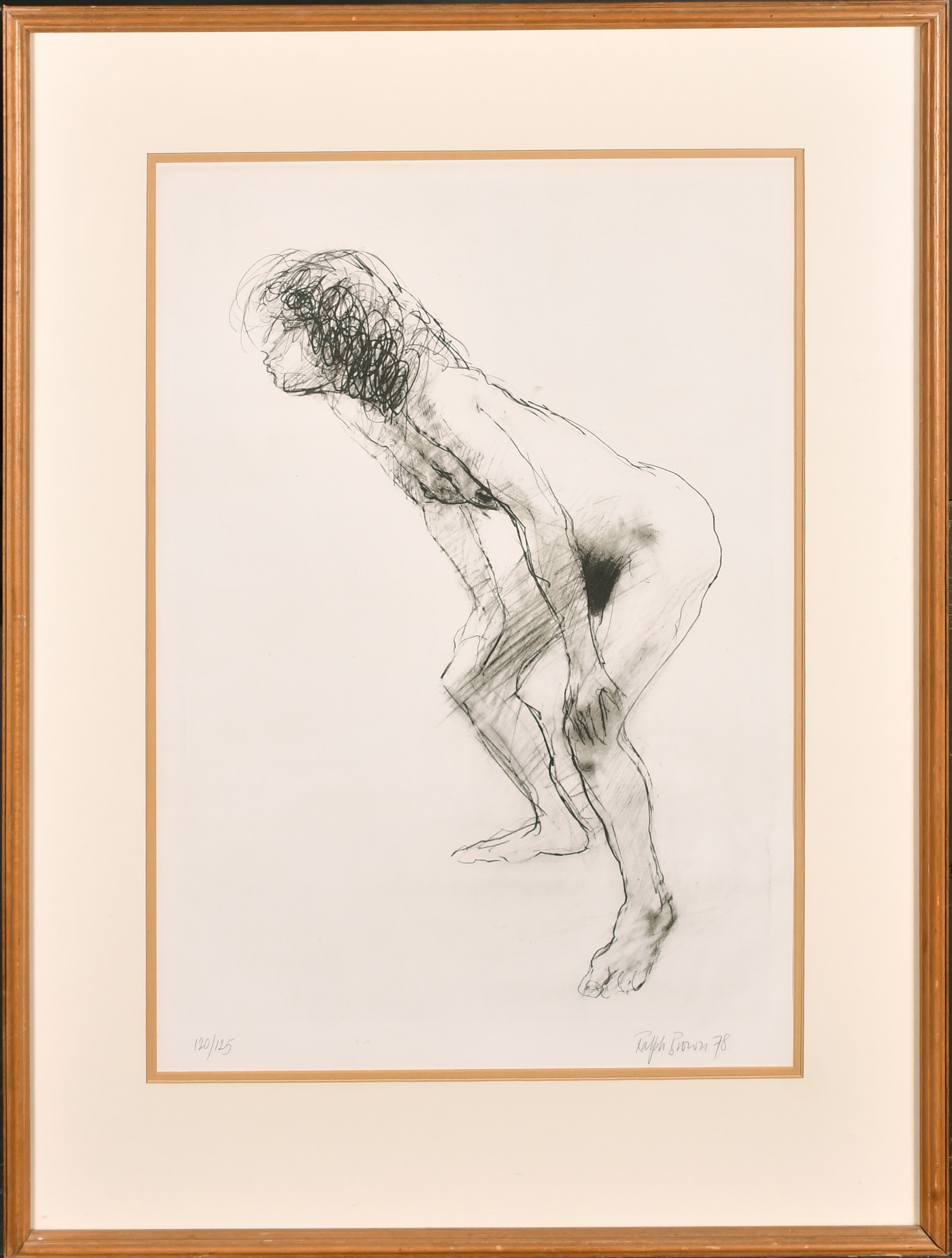 Ralph Brown (1928-2013) British. A Female Nude, Lithograph, Signed, dated '78 and numbered 120/125 - Image 2 of 4
