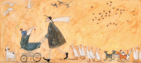 Sam Toft (1964- ) British. "A Panful of Breadcrumbs", Lithograph, Signed, inscribed and numbered