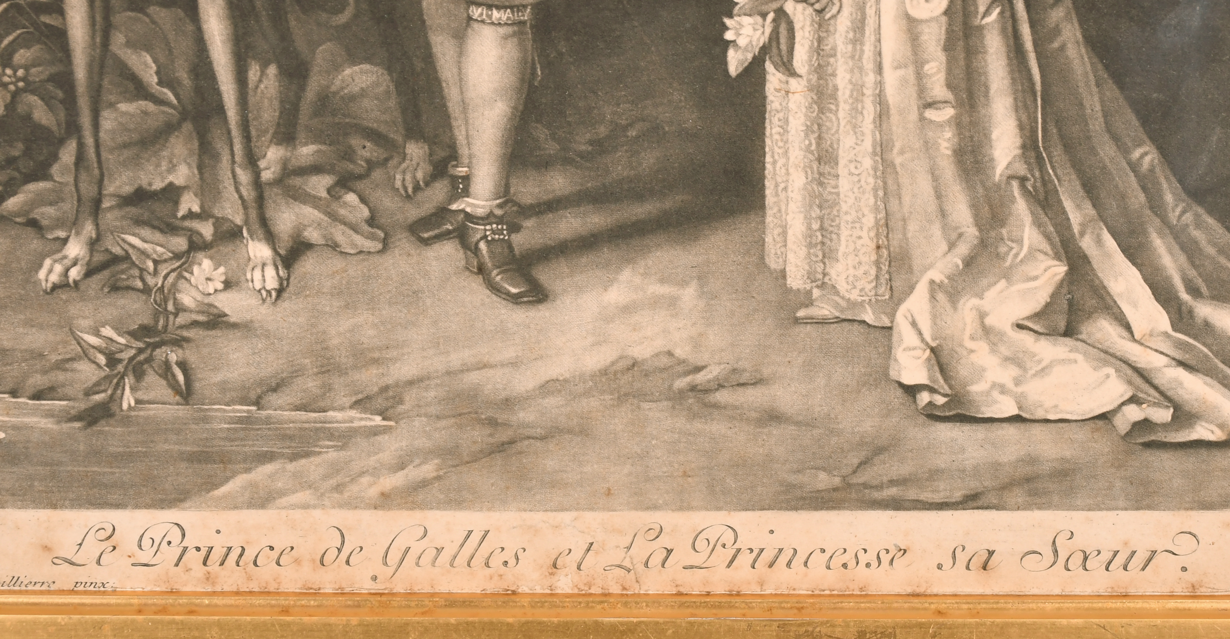 After Nicolas de Largillierre (1656-1746) French. "Le Prince de Galles et la Princesses a Soeur", - Image 7 of 8