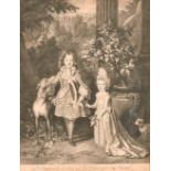 After Nicolas de Largillierre (1656-1746) French. "Le Prince de Galles et la Princesses a Soeur",