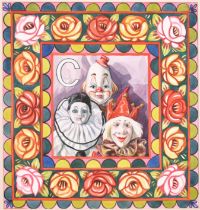 Cheryl Fountain (1950- ) British. "C Is For Clown!", Watercolour, Inscribed verso, Mounted, unframed