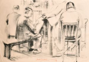 Percy Drake-Brookshaw (1907-1993) British. The Art Class, Lithograph, Signed and dated in crayon,