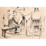 Percy Drake-Brookshaw (1907-1993) British. The Art Class, Lithograph, Signed and dated in crayon,