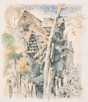 George Cecil Busby (1926-2005) British. "The Old Mill", Watercolour, Signed and dated '69, and