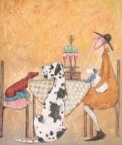 Sam Toft (1964- ) British. "Pass The Cake", Lithograph, Signed, inscribed and numbered 87/150 in