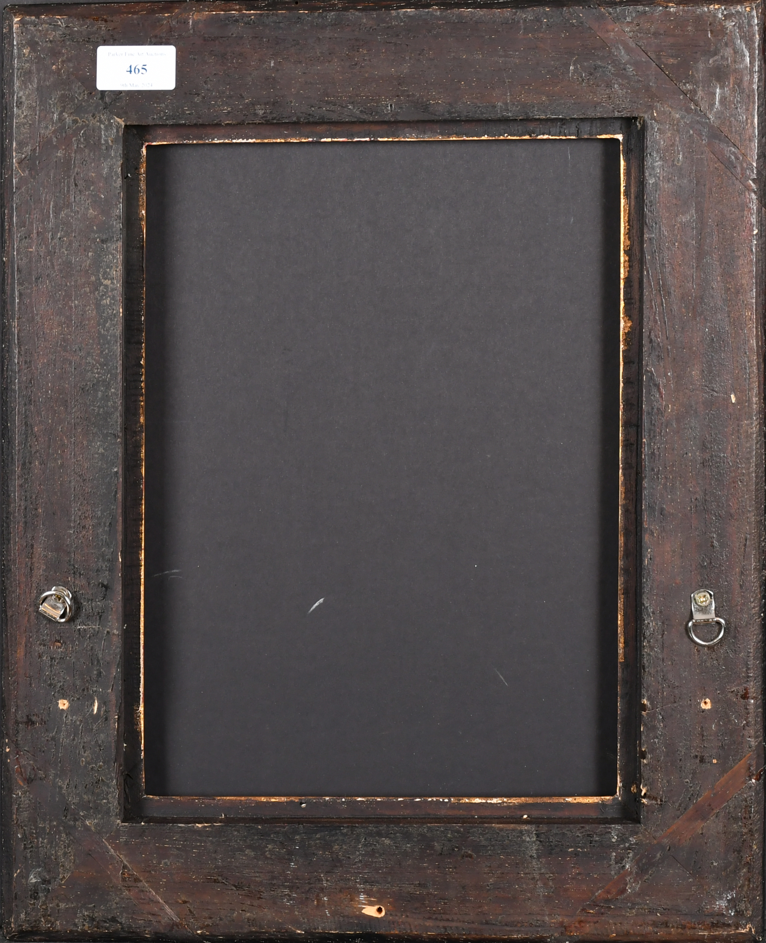 20th Century Italian School. A Black and Gilt Painted Frame, rebate 13.25" x 9.75" (33.6 x 24.7cm) - Image 3 of 3