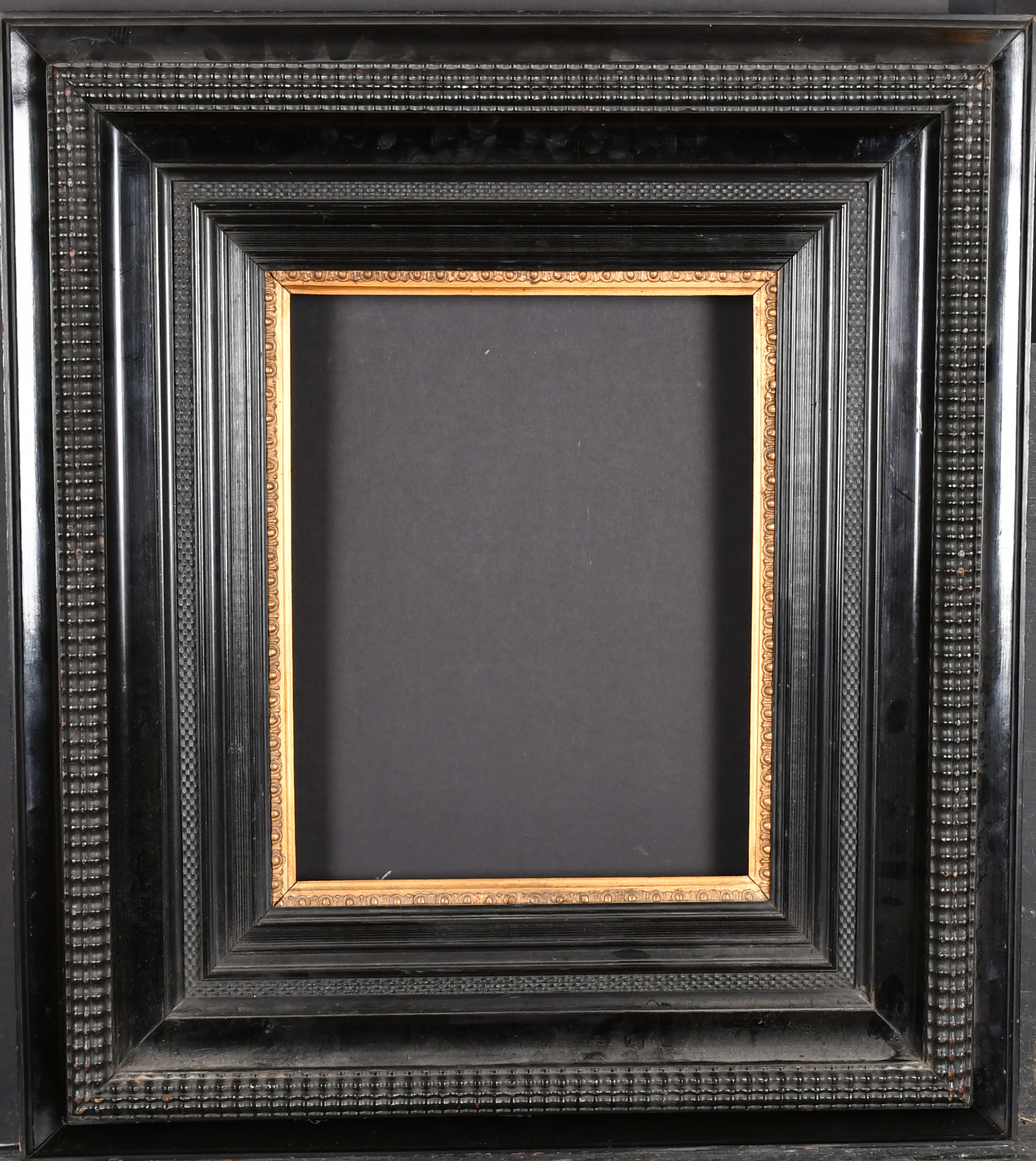 Early 19th Century Dutch School. A Black Frame, with a gilt slip, rebate 14.5" x 11" (36.8 x 27.9cm) - Image 2 of 3