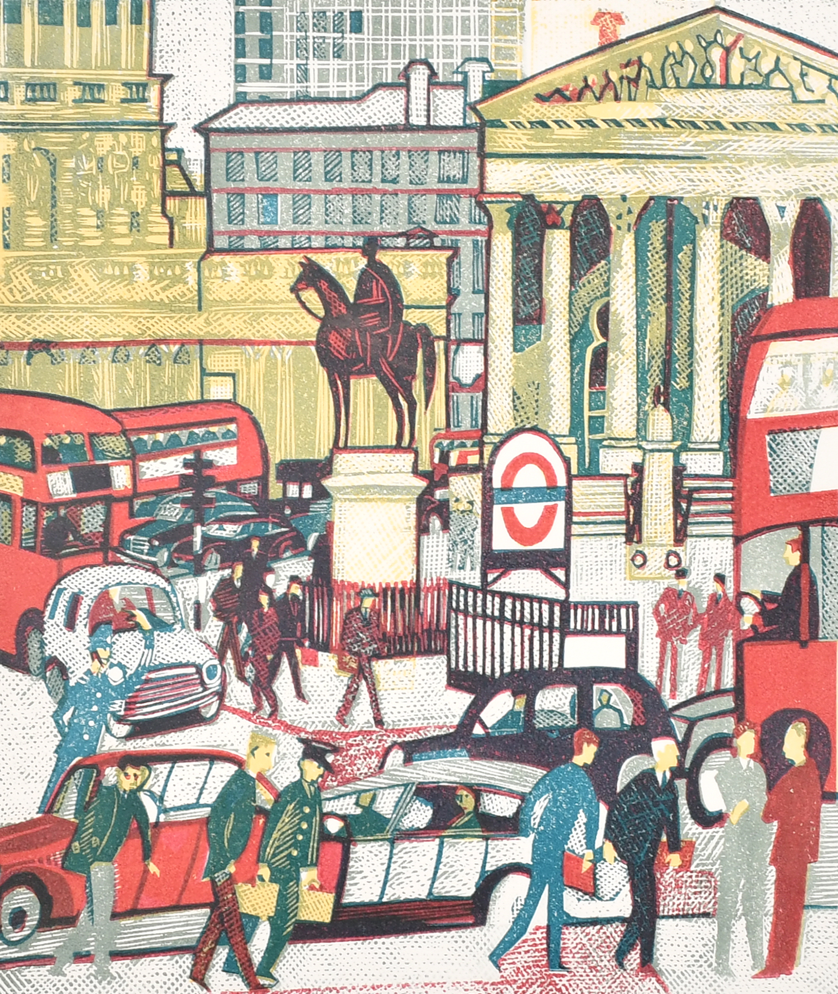 Rupert Shephard (1909-1992) British. "Royal Exchange", Lithograph, Signed, inscribed and numbered