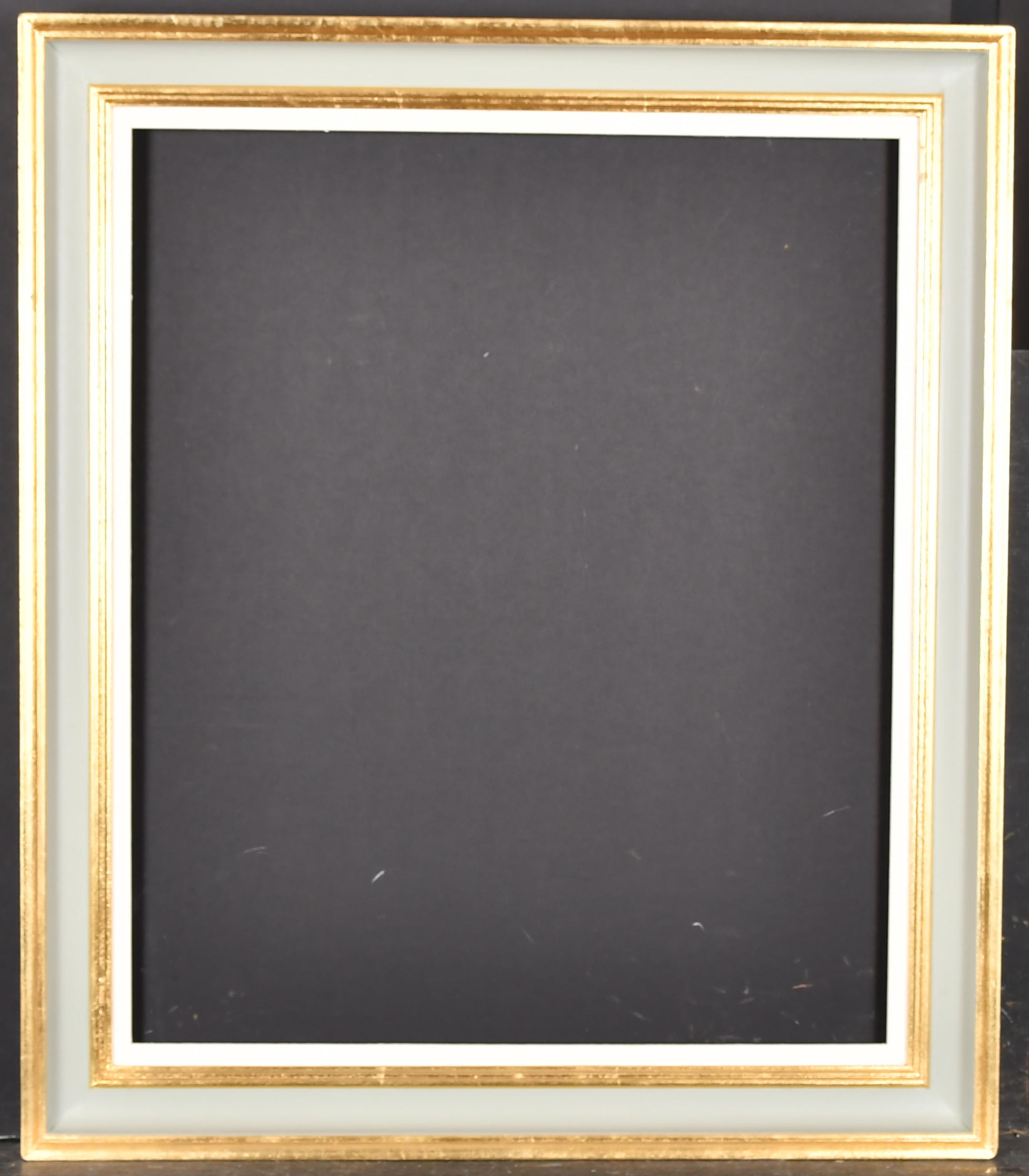 20th-21st Century English School. A Painted Frame with gilt inner and outer edges and a white - Image 2 of 3