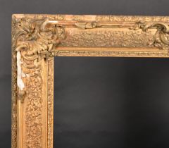 19th Century English School. A Painted Composition Frame, with swept centres and corners, rebate 38"