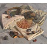 Maurice de Sausmarez (1915-1969) British. 'Seashells', Oil on canvas, Inscribed on labels verso, 12"