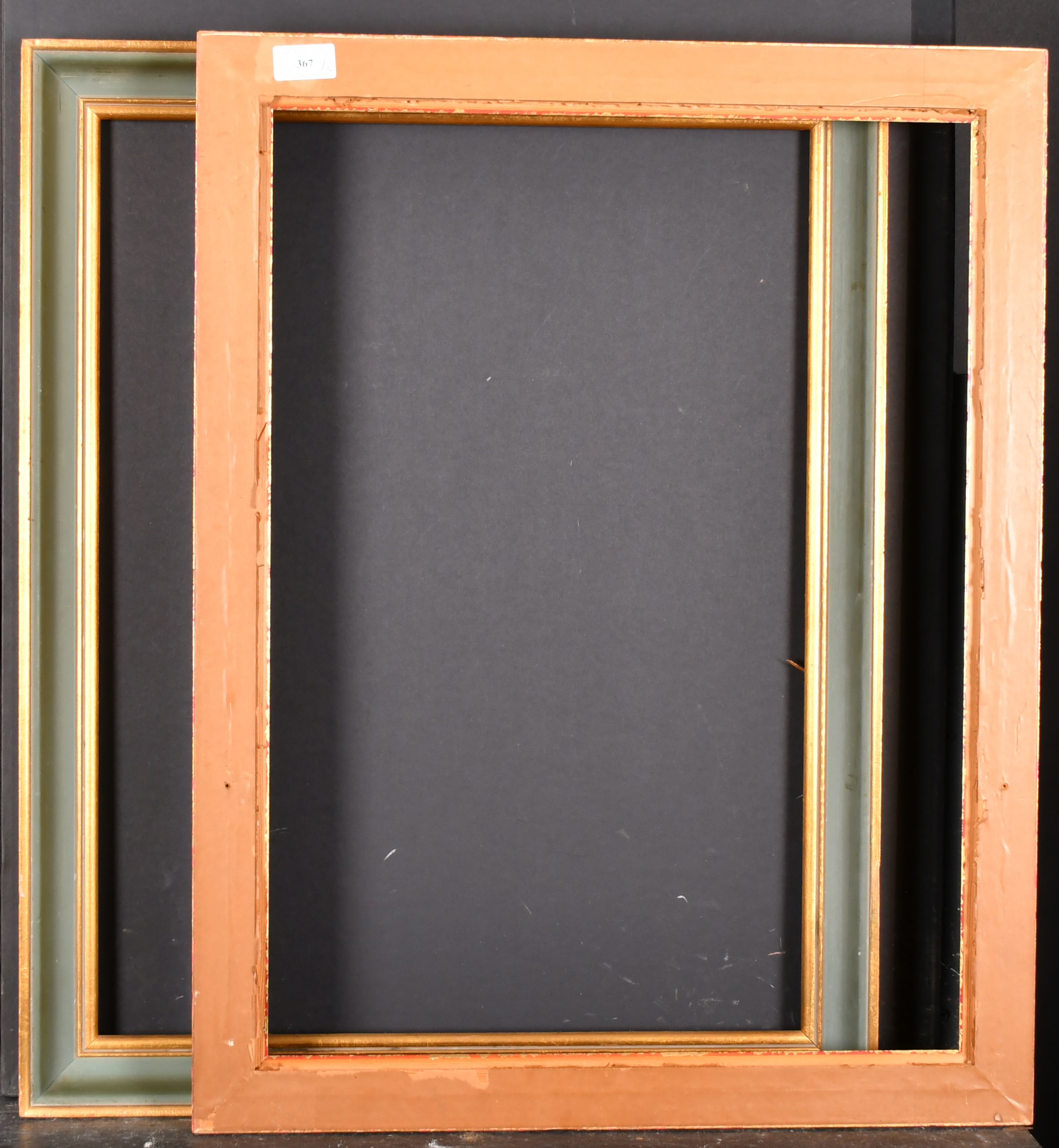 20th Century English School. A Painted Frame, with gilt inner and outer edges, rebate 24" x 18" ( - Image 3 of 3