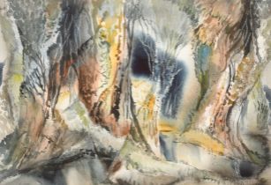 Hervey Cadwallader Adams (1903-1996) British. A Woodland Scene, Watercolour, Signed and dated
