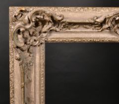 19th Century English School. A Painted Composition Frame, with swept and pierced centres and
