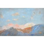 Arthur Henry Knighton-Hammond (1875-1970) British. A Winter Mountain Scene, Watercolour, Signed in