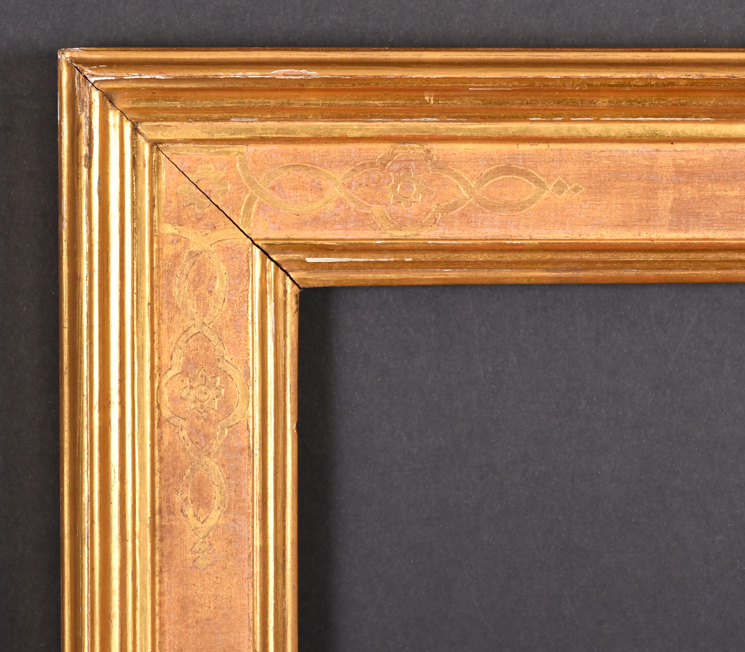 20th Century English School. A Gilt and Painted Frame, rebate 16" x 12.75" (40.6 x 32.4cm)