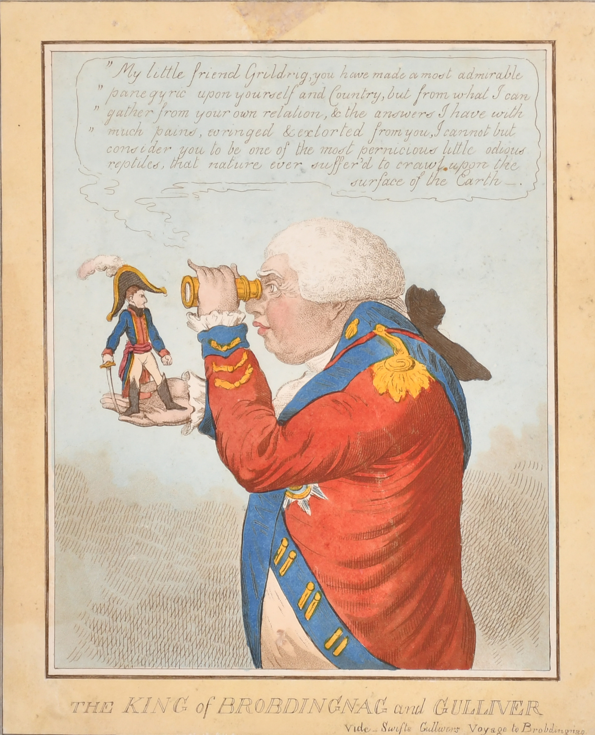 James Gillray (1757-1815) British. "Tiddy-Doll", Etching, 6.25" x 9.5" (15.8 x 24.1cm) together with - Image 2 of 7