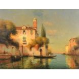 Noel Georges Bouvard (1912-1975) French. A Venetian Canal Scene, Oil on canvas, Signed, 19.5" x 25.