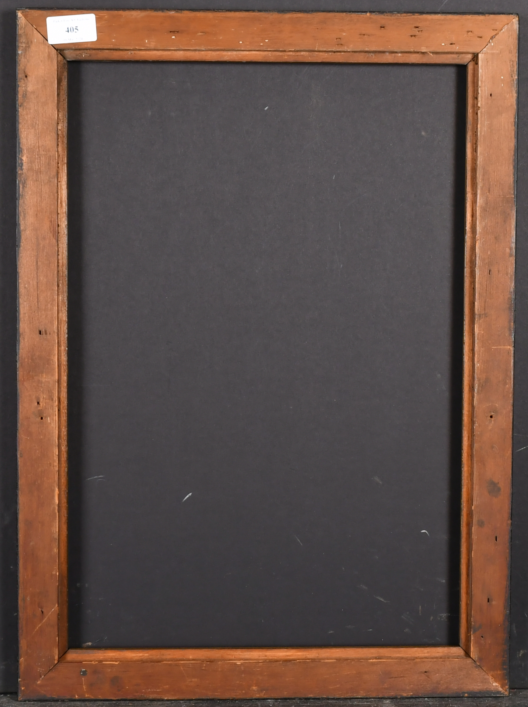 19th Century English School. A Black Painted Frame, with gilt inner and outer edges, rebate 19" x - Image 3 of 3