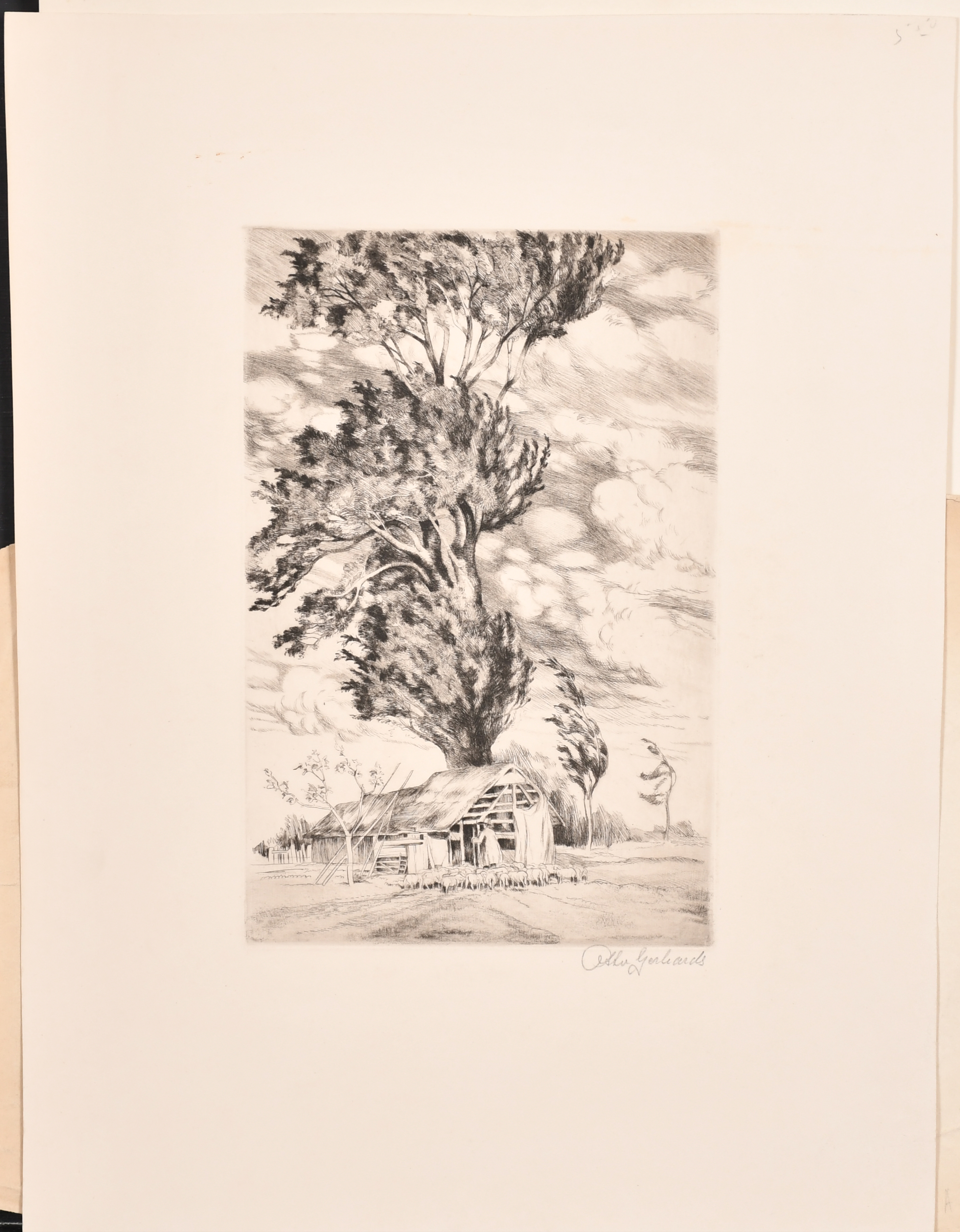 Paul Louis Guilbert (1886-1952) French. "Provence", Etching, Signed, inscribed and numbered 32/150 - Image 5 of 6