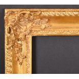 20th-21st Century English School. A Gilt Composition Frame, with swept and pierced corners, rebate