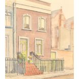 Francis Ives Naylor (1892-1982) British. "37 Bywater St, Chelsea", Watercolour and ink, Signed,