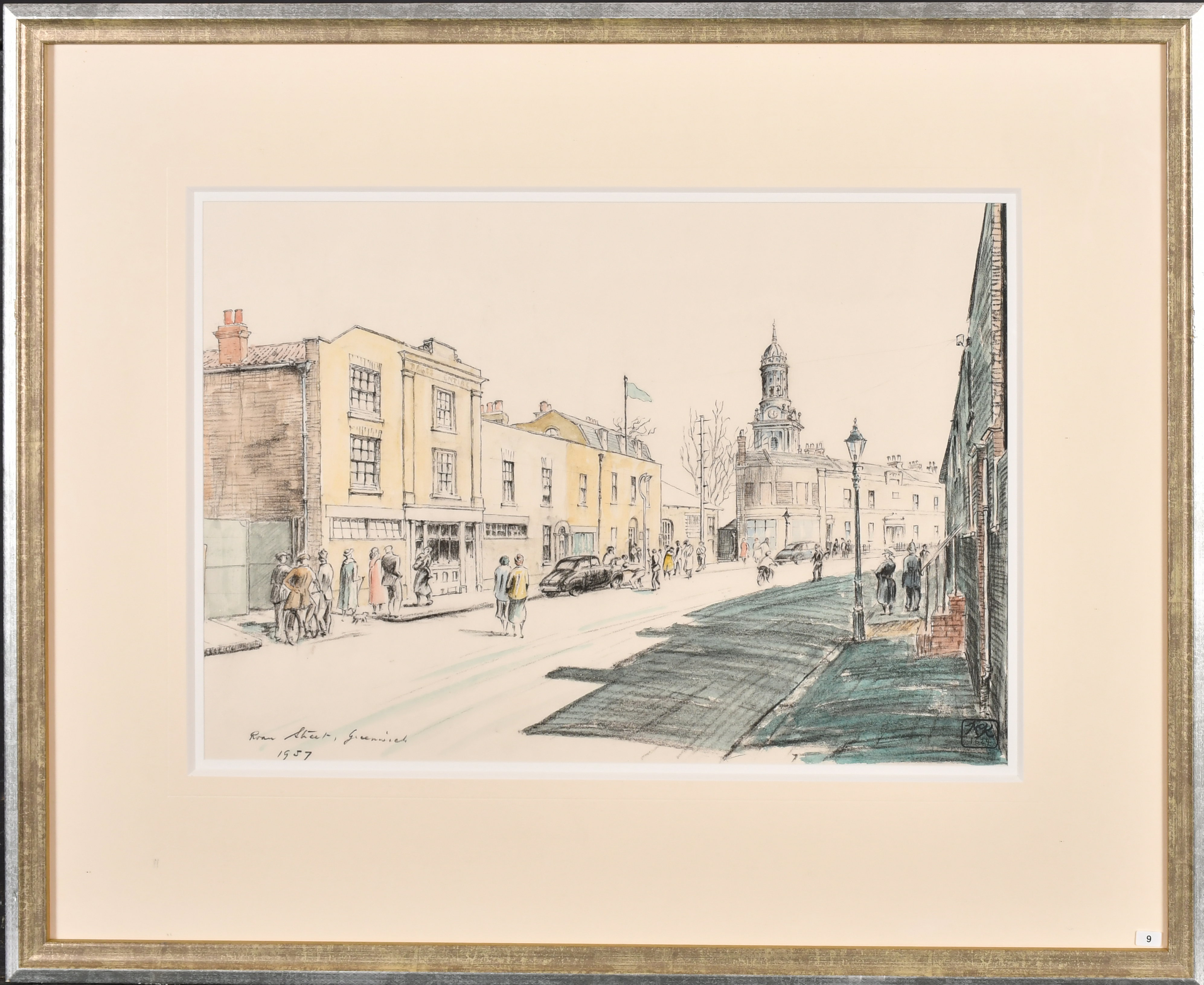 Hugh McKenzie (1909-2005) British. "Roan Street, Greenwich", Watercolour, pencil and wash, Signed - Image 2 of 7