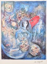 Marc Chagall (1887-1985) Russian/French. "Bella", Offset Lithograph, Numbered 152/500, and inscribed