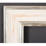 20th-21st Century English School. A Painted Frame with silver inner and outer edges, rebate 12" x
