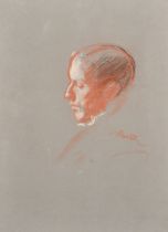 Circle of William Rothenstein (1872-1945) British. 'Charles Conder' (Artist, 1868-1909), Pastel,