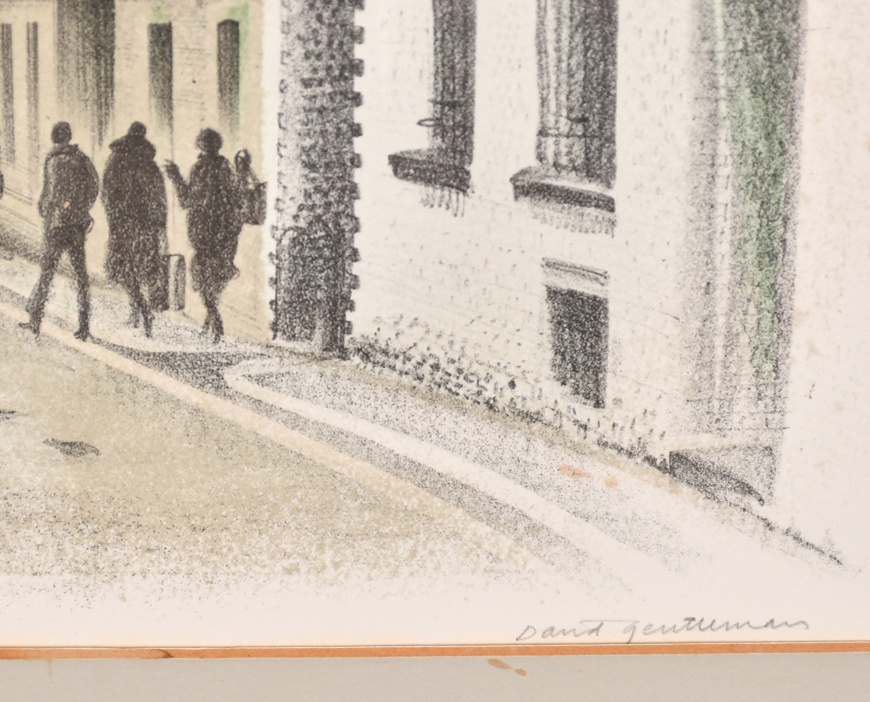 David Gentleman (1930-) British. "Langley Street", Lithograph, Signed and numbered 93/120 in pencil, - Image 3 of 5