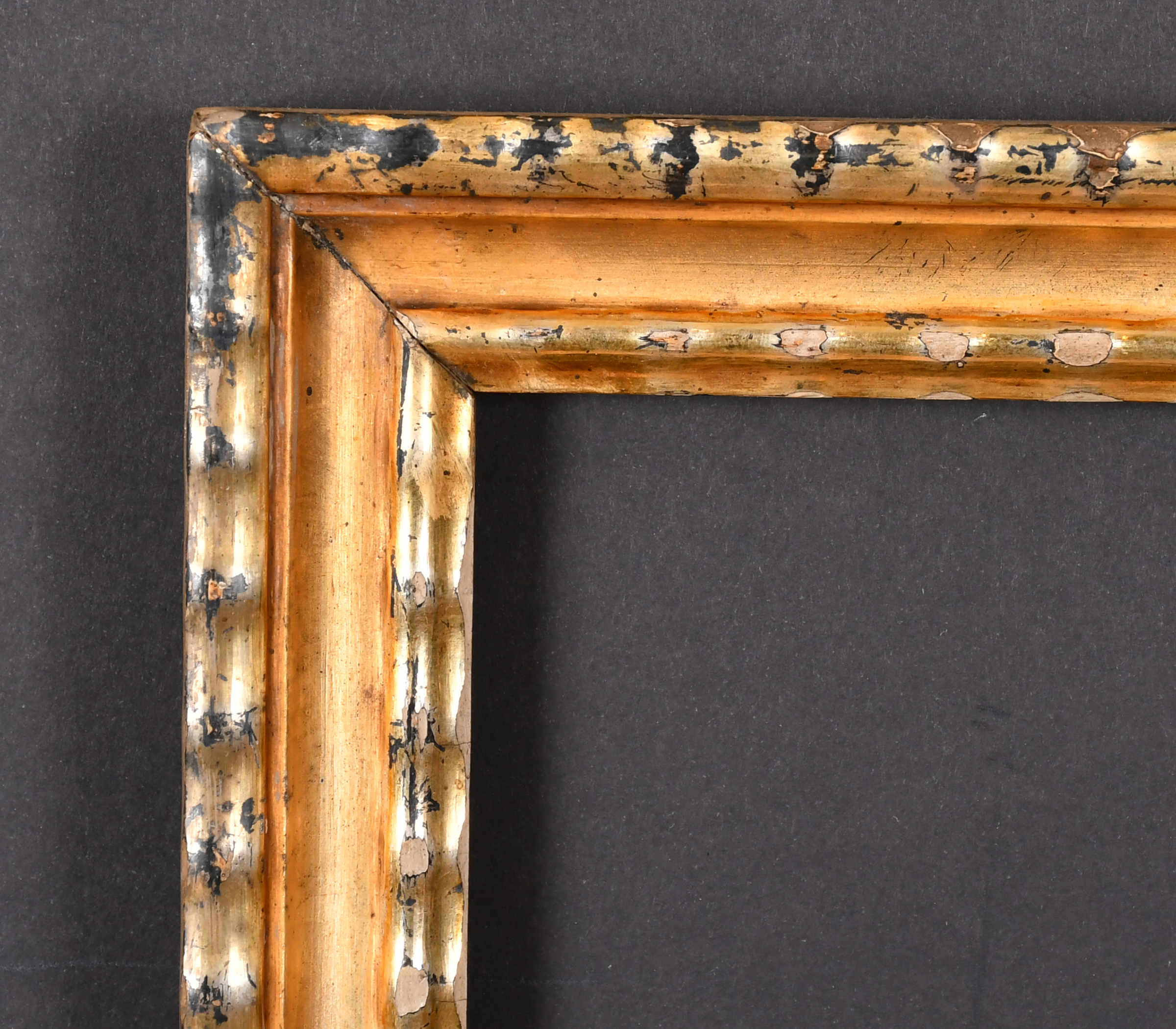 19th Century English School. A Ribbed Composition Frame, rebate 12" x 10" (30.5 x 25.4cm)