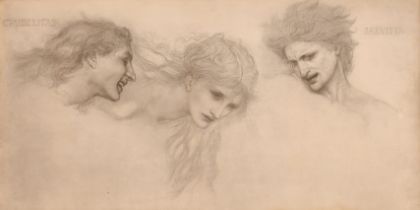 Frederick Hollyer (1838-1933) British. "Study for the Masque of Cupid", after Edward Coley Burne-